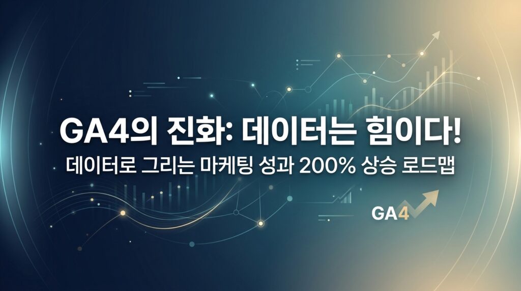 GA4, 이렇게 똑똑해졌다고? 마케팅 성과 200% 올리는 비밀! 대표 이미지