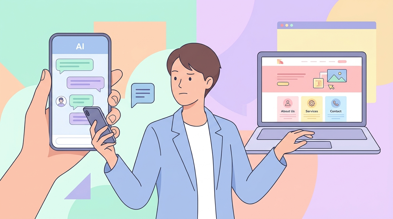 AI 답변과 공식 페이지를 나란히 대조하는 모습