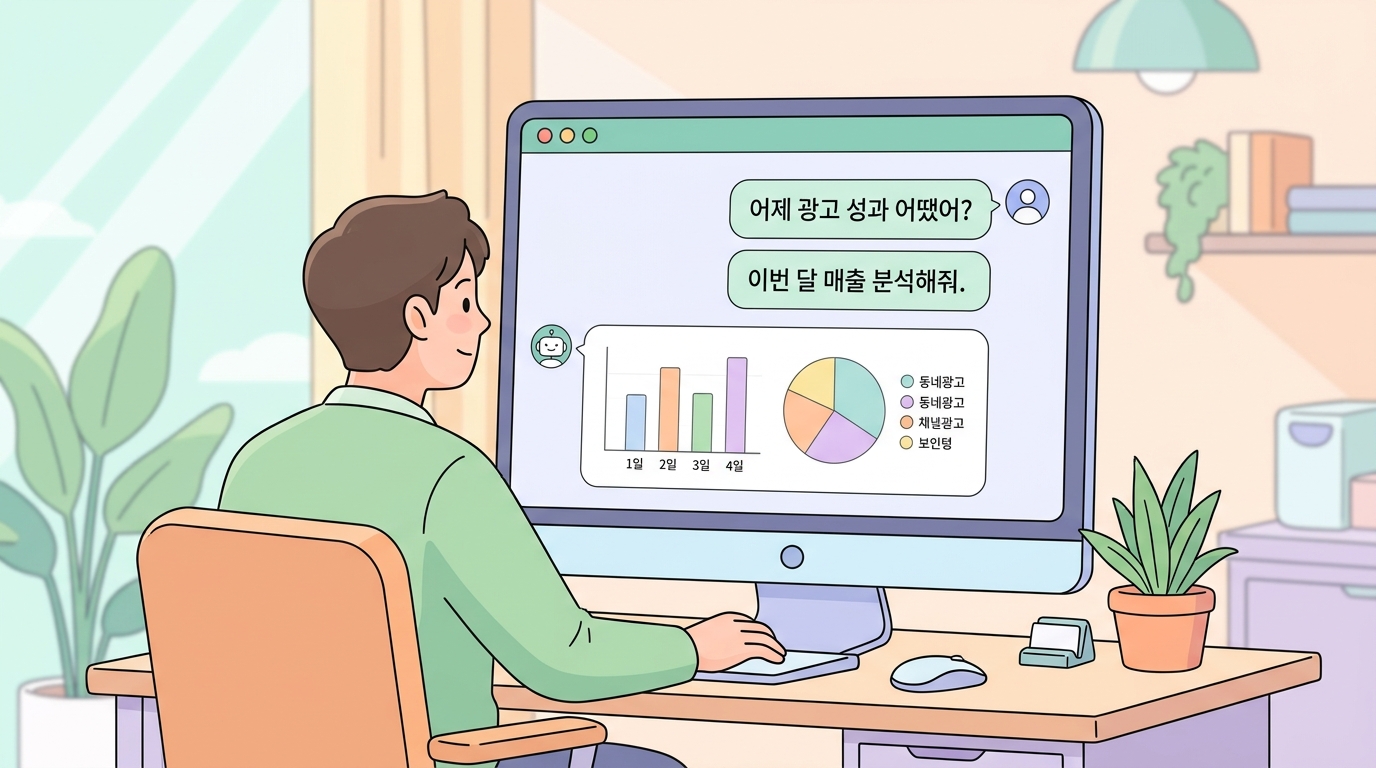 당근이 국내 광고 플랫폼 최초로 '광고 MCP'를 출시했다 — 소상공인 광고주가 대화만으로 광고 성과를 확인하는 시대가 열렸다 관련 이미지